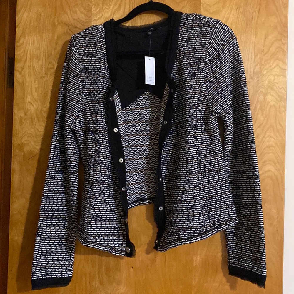 White House black market crop sweater jacket